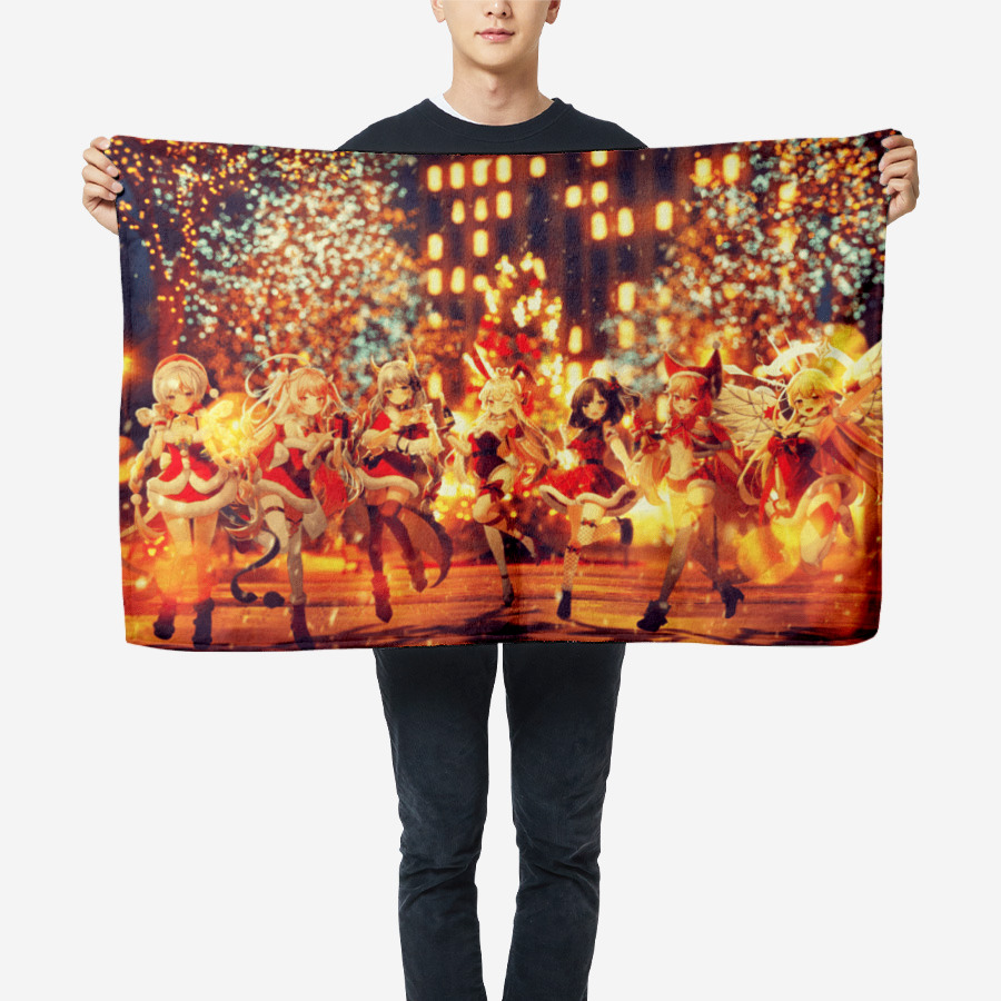 VLUP Christmas Illustration Blanket M Size, MARPPLESHOP GOODS