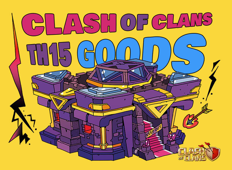 Clash of Clan
To celebrate of update Merches are released!