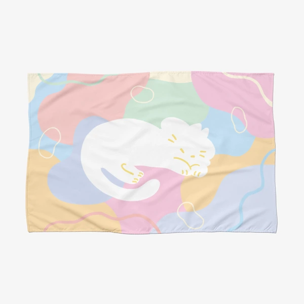 머머링월드 Fabric, cotton candy blanket