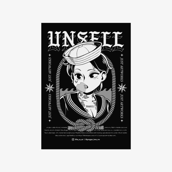 UNSELL ステッカー, unsell_poster 06