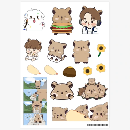 션쿼카 샵 Sticker, Custom Design Stickers