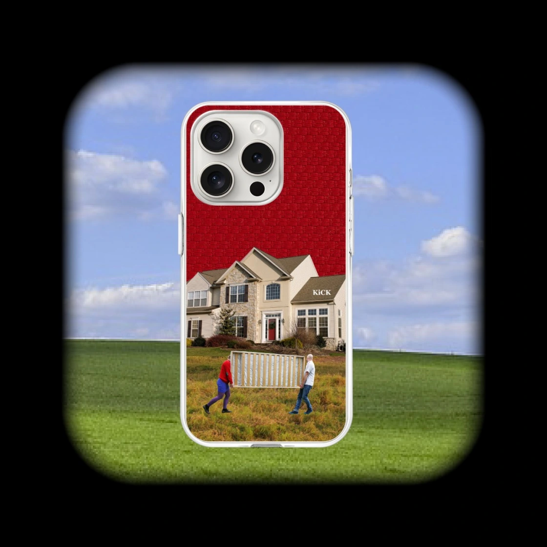 Moving house h, 아이폰 15 PRO 젤리케이스 (투명)