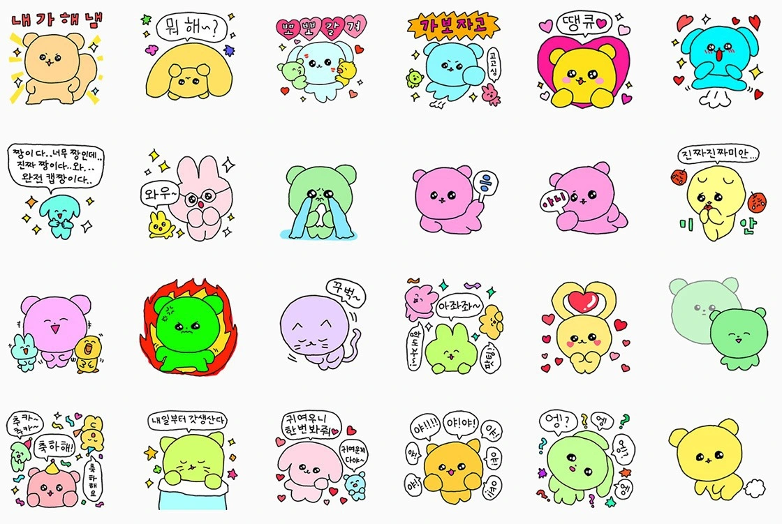 카톡 이모티콘, 캐릭터 굿즈, 귀여운 동물 캐릭터, 최고심 굿즈, 인스타툰 캐릭터