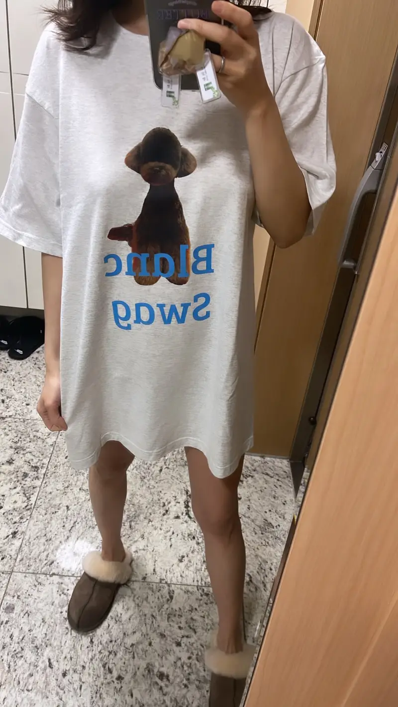 프린트스타 17수 라운드 티셔츠(남녀공용) L / XL 구매 제작 후기 잠옷으로 입기 딱이예요 티 질도 좋아서 좋아요 
한개 더 주문해야겠어요 🤍- 마플 리얼 후기