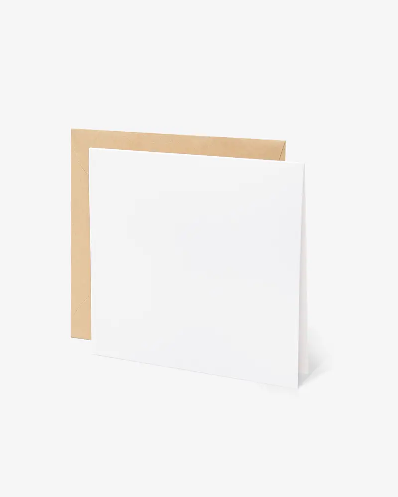 Mini Square Folded Card (Vertical)