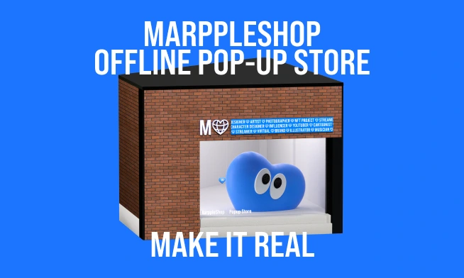 MARPPLESHOP POP-UP STORE, 31人のクリエイターと共にします！