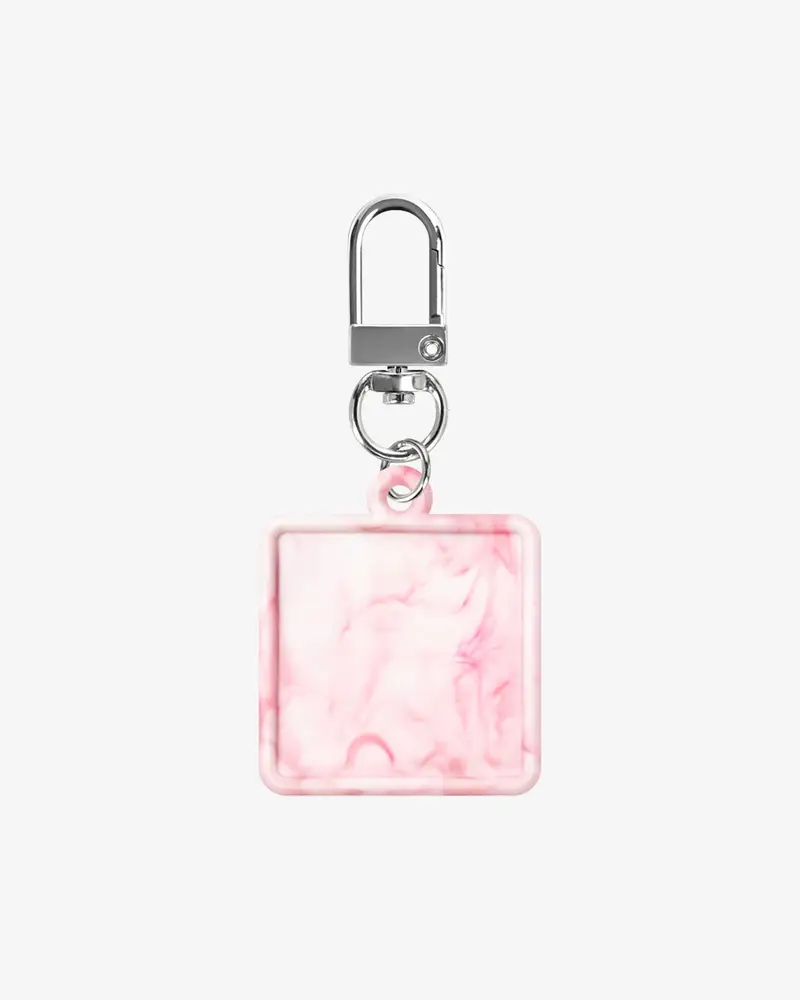 Square Recyclable Plastic Keychains