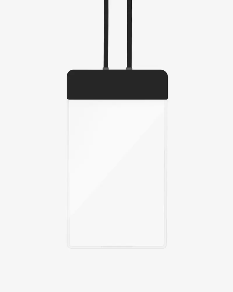 Transparent Employee Card Holder