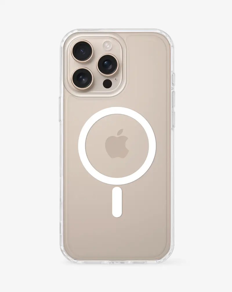 iPhone 16 PRO MAX MagSafe Gel Hard Case (Clear)