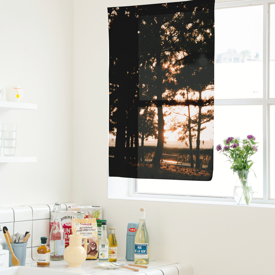 sunset 01 chiffon fabric poster, 마플샵 굿즈