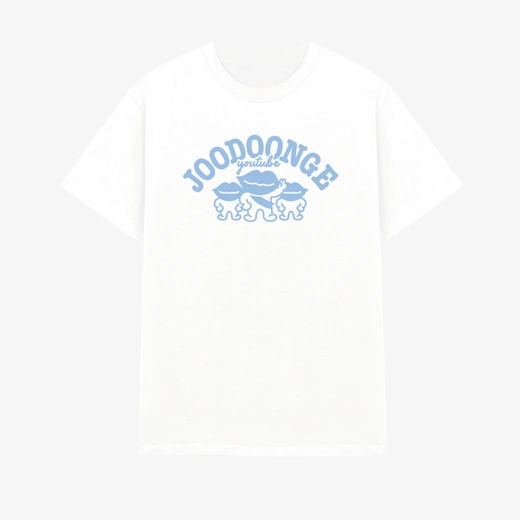 주둥이방송 , [단품] 주둥이 반팔 티셔츠 (화이트/블루) 굿즈, 굿즈 판매, 굿즈샵