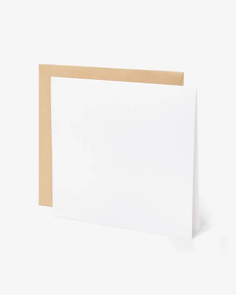 Square Folded Card (Vertical)