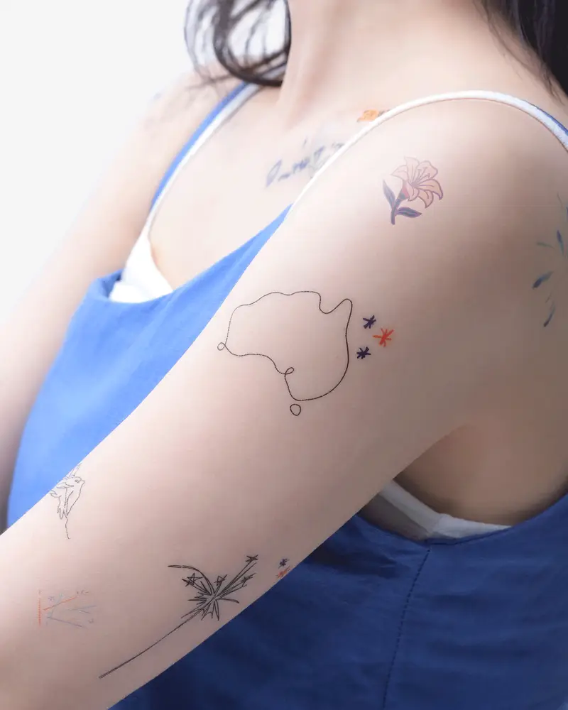 Tattoo sticker (3.5x5.1) (4 pieces)