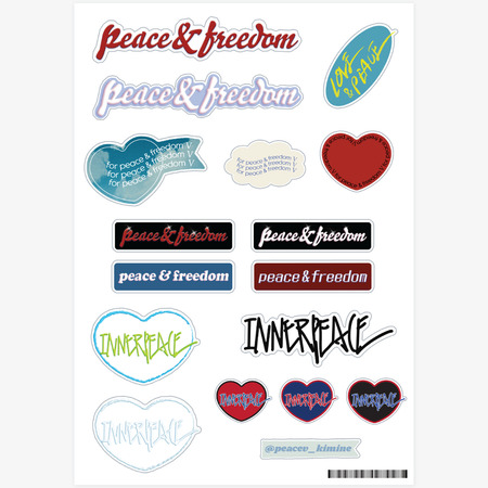 NOW IN PEACE studio Sticker, Custom Design Stickers