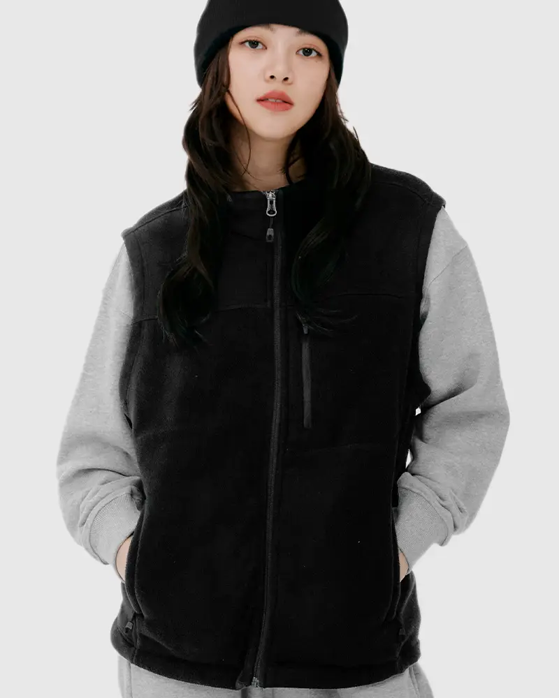 보아 플리스 조끼