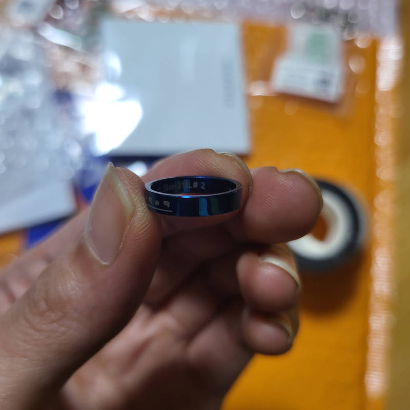 3mm Surgical Steel Basic Engraved Ring Purchased #2 제작 후기 It's quite thick, so I don't think it's comfortable to wear... As expected, it's the minimum size, so I don't have any fingers that fit... but it's interesting because it's a unique and new product... - 마플 리얼 후기