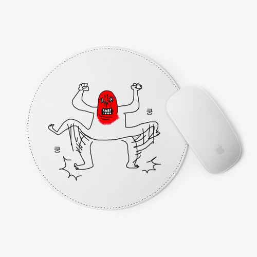 멧돌 , angry mouse pad