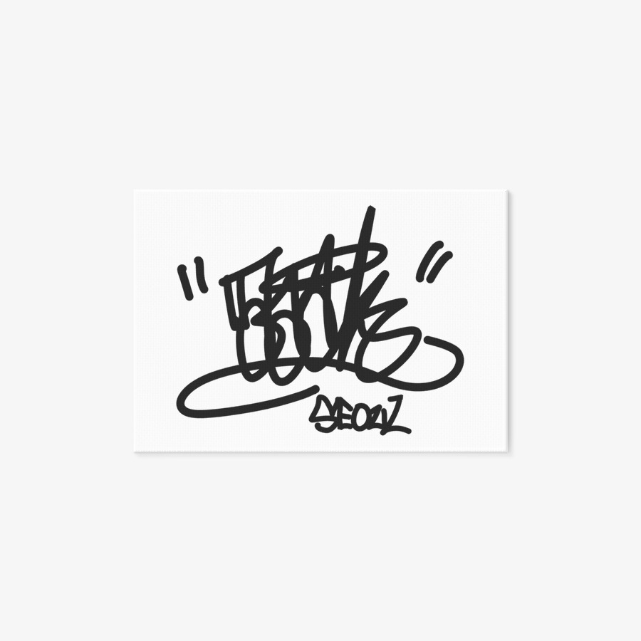 JackieStreet logo graffiti tag art frame, MARPPLESHOP GOODS