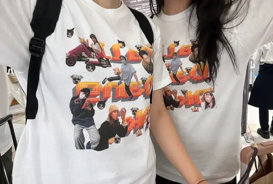 Printstar Premium Cotton Adult T-shirt Purchased L / M 제작 후기 I'm really satisfied because it was printed so clearly~! 
Thanks to you, I had a fun trip with my friends~! - 마플 리얼 후기 