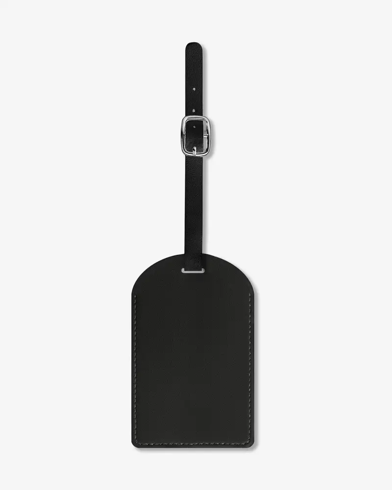 Round Leather Name Tag