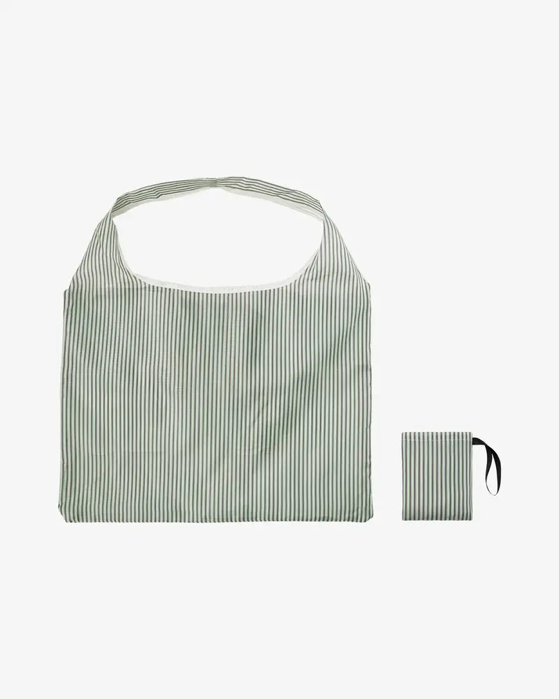 Striped Foldable Portable Shopping Bag