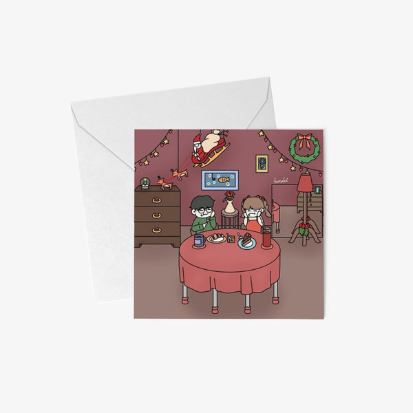 은달해 Stationery, Eundal & Eunhae cafe Postcard