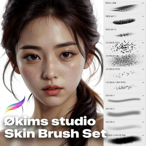 프로크리에이트 PRO (피부) 브러쉬 21종 세트+ / okims studio brush's product review thumbnail image