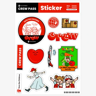 세이브더칠드런 크루 , Custom Design Stickers