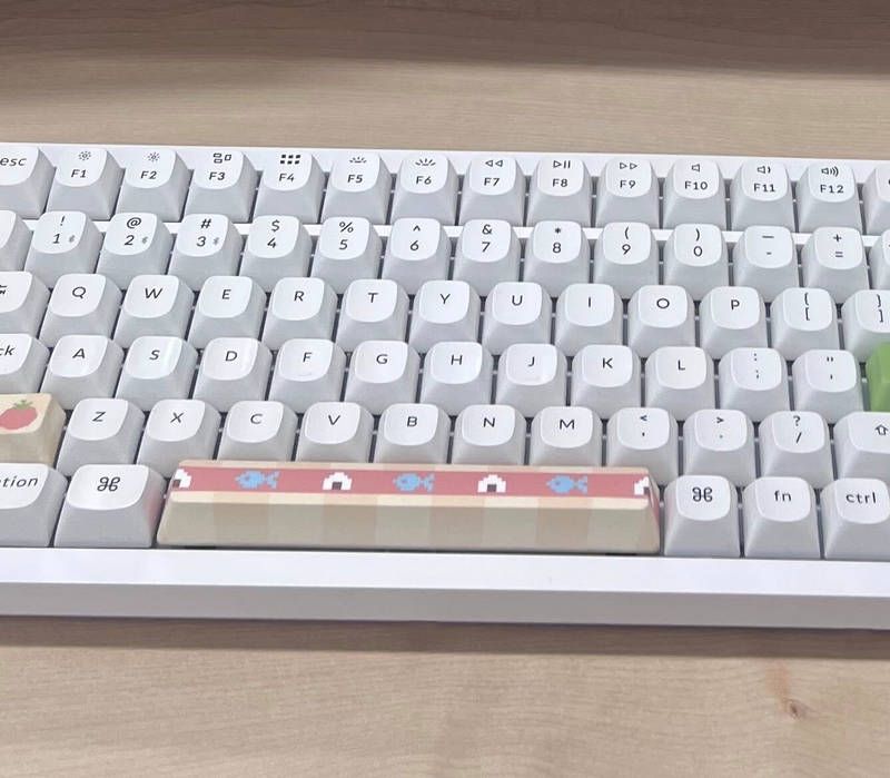 Custom Full color Key Cap (Space Bar) Purchased 4.7 x 0.7 x 0.5 in 제작 후기 Print quality, custom convenience, actual satisfaction ⭐️⭐️⭐️⭐️⭐️ This is a spacebar custom keycap that scores 100 points! Since it said full-color printing was possible, I customized even the part that comes down, and it was printed much prettier than I expected💜 (It says the printing error is less than 1mm, and it came out more identical than a decalcomania) I also customized the shift and enter keycaps, and I am very satisfied with the colors and design that I wanted! While designing myself is nice, 1️⃣ it would be nice to customize point keycaps with your favorite animation or character, 2️⃣ it would be nice to fully customize the entire keyboard by putting your favorite color on it, and 3️⃣ it would be nice to work on connecting the pictures when fully customizing the keyboard! 4️⃣ I think it would be nice if brands or companies made it with a sense as an employee welcome kit or gift. 💫 Since I like keyboards, I have more than 10 keyboards, and I always bought customized keyboards or keycaps separately, but when I customize them myself, I feel more attached to them, and it is especially meaningful to see the keyboard I use every day decorated nicely. ㅎㅎ I definitely recommend Maple's custom keycaps! I highly recommend them. * Reviews written by employees after actually using them.- 마플 리얼 후기