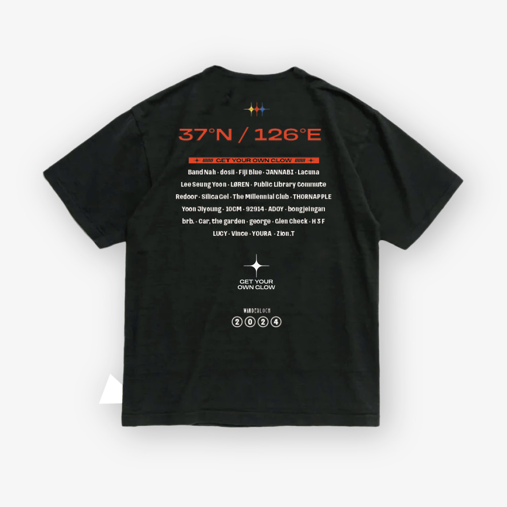T-shirt : 37N 126E, 마플샵 굿즈