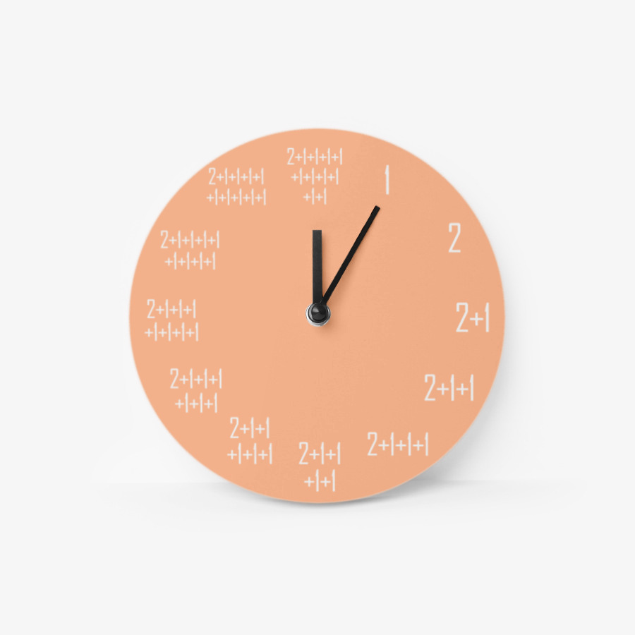 Desk Clock (Peach Fuzz), MARPPLESHOP GOODS