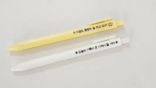 Basic Pen Purchased 5.7 x 0.5 inch 제작 후기 The pen works well and is so cute :) - 마플 리얼 후기 