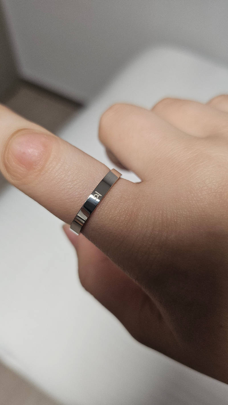 3mm Surgical Steel Basic Engraved Ring Purchased #8 제작 후기 I'm a Jupiter fan. I love you.. Thank you so much for choosing me like this..- 마플 리얼 후기