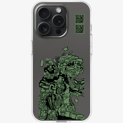 PeakyPages Phone ACC, Barcode-case, green version