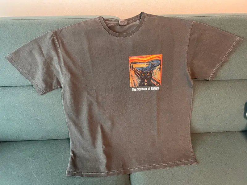 ピグメントTシャツ XL / L 購入 제작 후기 半袖の基本色もとてもきれいですねプリントよく出て好きです- 마플 리얼 후기