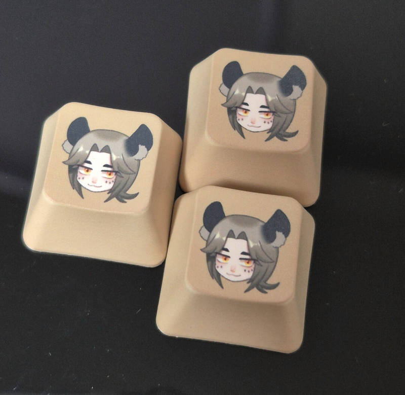 Custom Full color Key Cap (R1) Purchased 0.7 x 0.7 x 0.4 inch 제작 후기 I made it into R1 to plug into the arrow key. It's sharp and so cute.- 마플 리얼 후기