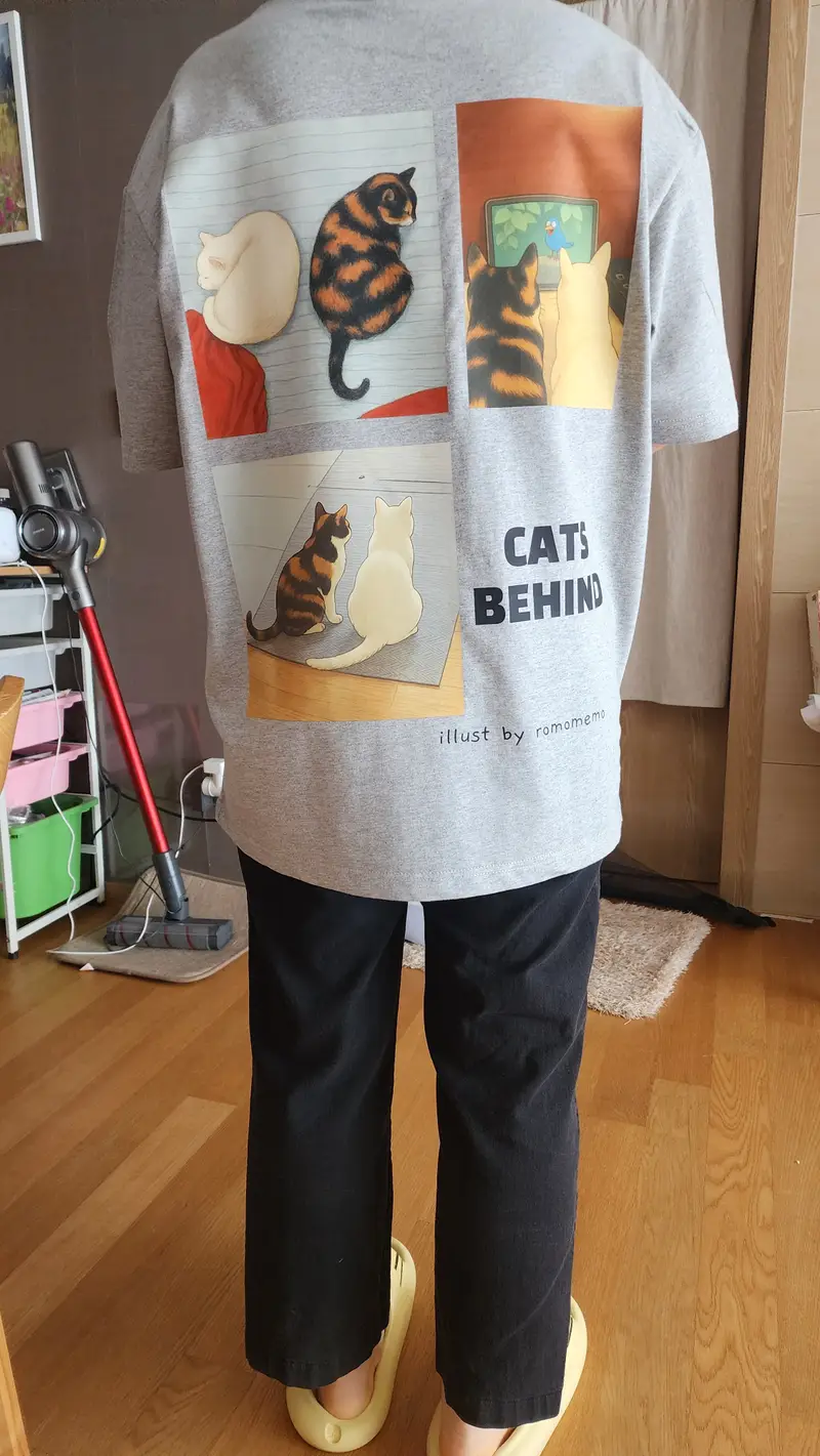 BECANVAS 18s Short-Sleeve T-Shirt Purchased 100(L) 제작 후기 My wife likes it 

I have something to refer to for my next production 
Thank you for making it so well- 마플 리얼 후기