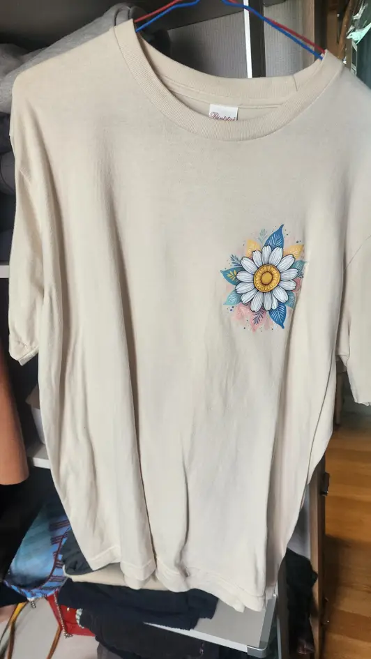 Printstar Premium Cotton Adult T-shirt Purchased L 제작 후기 I made my first wife's shirt a year ago, and I'm just now posting a review. 

The print came out clear and nice. - 마플 리얼 후기 