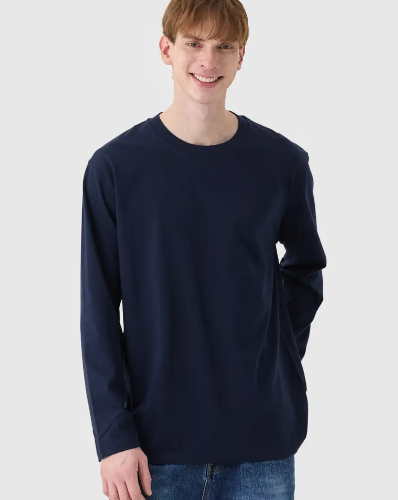 ユニーク 21番手 長袖Tシャツ