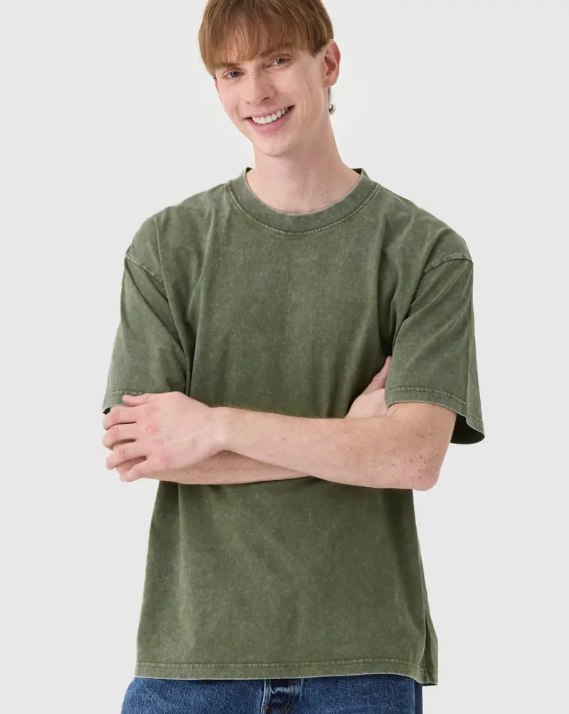 Unique 20s Pigment-Washed T-Shirt