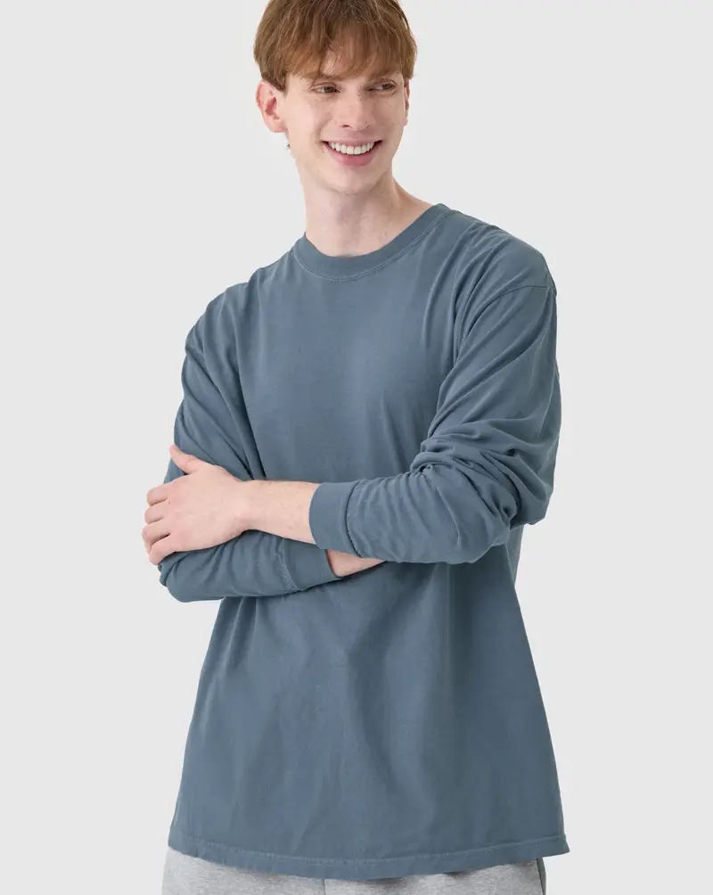 Comfort Colors 6014 ピグメントダイ リブ袖ロングスリーブTシャツ