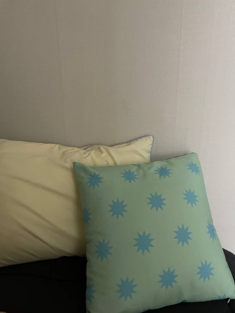 Canvas Modern Cushion (L) Purchased L(19.7 x 19.7 inch) 제작 후기 This is the most satisfying and beloved fabric product I bought this year..! It's a canvas cushion, so it's sturdy, and I was worried that it would be noticeable because it's a basic color with a png file on top, but the printing turned out really well. This cushion really changes the interior of my house. ㅜㅜ It's really well-made. ✨ Don't spend a lot of money on it, and have it made at Maple. The quality is good, it's cost-effective, and I can make it exactly what I want!!! 

This is a review written after actually using the product that was provided as part of the Maple Supporters activity.- 마플 리얼 후기