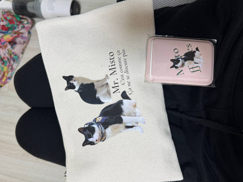 Canvas Pouch Purchased L 제작 후기 The print came out clear and the material is good. It's so cute.- 마플 리얼 후기