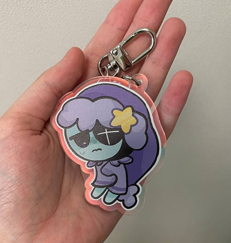 Custom Acrylic Key Ring (Aurora) Purchased 23.62 x 26.38 inch 제작 후기 Thank you so much!!!!! The color changes depending on the angle and it's so pretty, and the printing came out well, so I'm so satisfied!!!!!!!! I think school life will be much more fun now that I can be with my favorite character every dayㅠㅠ I should've made it sooner :(

I really recommend the Aurora acrylic keyring! And I made it 60mm-70mm in size! For those who don't know the size, please refer to it :D- 마플 리얼 후기