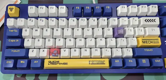 Custom Full color Key Cap (R4) Purchased 0.7 x 0.7 x 0.45 inch 제작 후기 It's so beautifully made. It looks so pretty when I plug it into my keyboard! - 마플 리얼 후기 