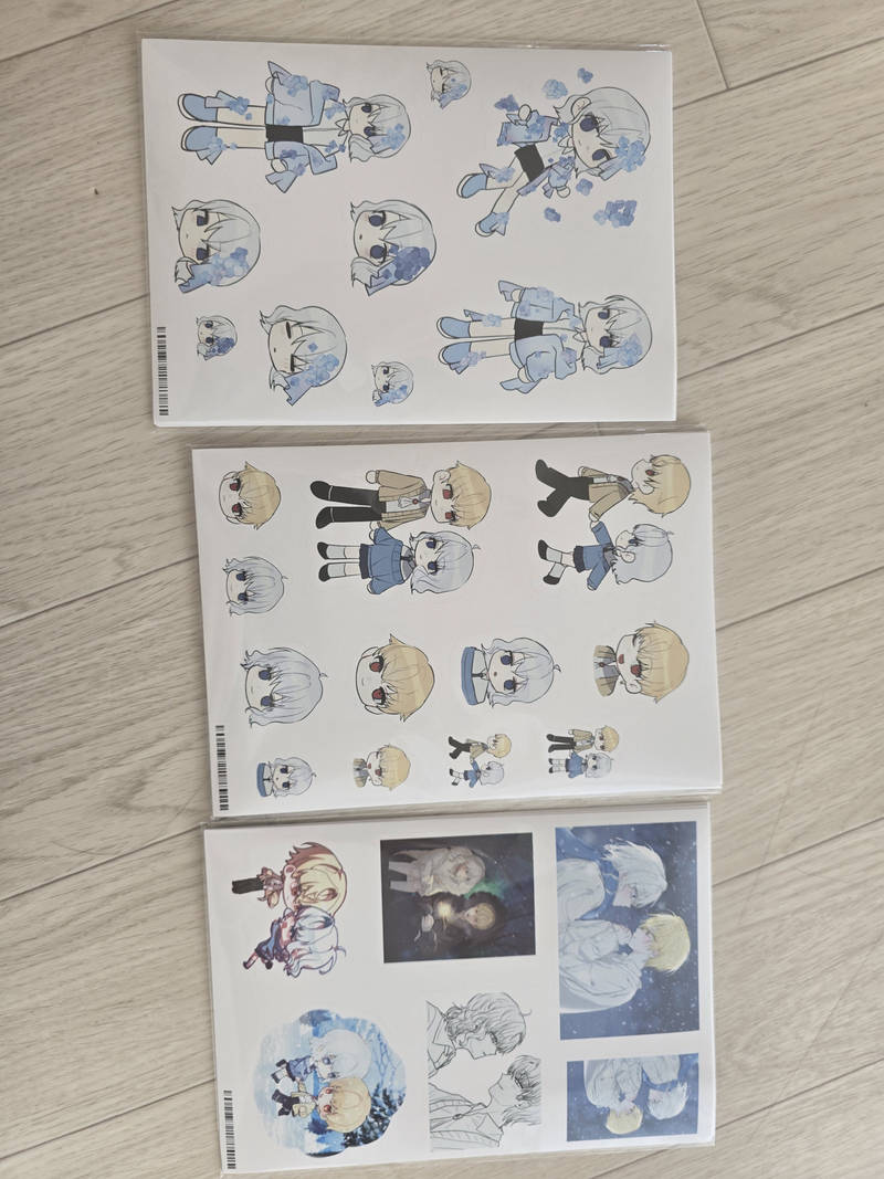 Custom Design Stickers Purchased Art paper 제작 후기 It's so pretty, it's the best- 마플 리얼 후기