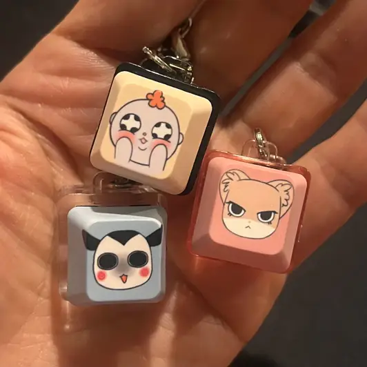 Custom Full color Key Cap (R2) Purchased 0.7 x 0.7 x 0.37 inch 제작 후기 I really like it♥️ - 마플 리얼 후기 