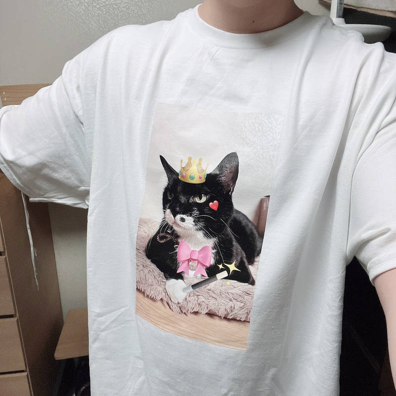 Gildan Ultra Cotton 2000 Adult T-shirt Purchased 3XL 제작 후기 It came out so beautifully. I think it will be a good memory with my cat. Thank you.- 마플 리얼 후기