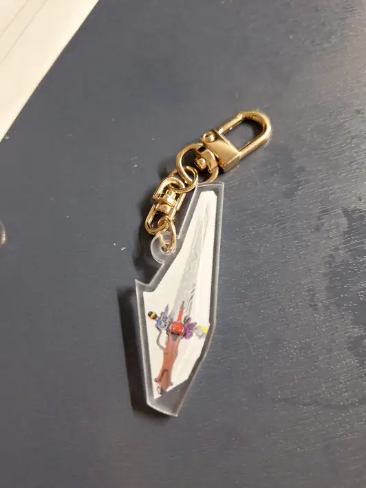 Custom Acrylic Key Ring (Clear) Purchased 18.90 x 19.29 inch 제작 후기 The key ring turned out so pretty haha thank you - 마플 리얼 후기 