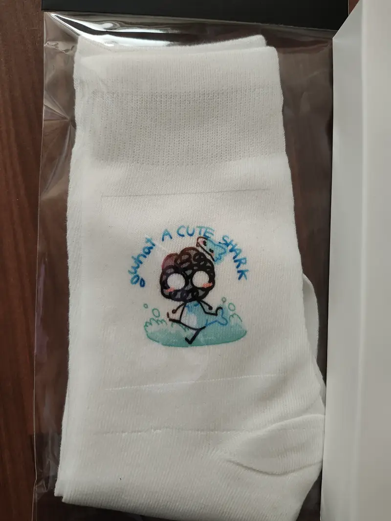 Basic Custom Socks (Women) Purchased ONE(8.6~9.8) 제작 후기 Note... They look thin like summer socks... But the product quality is really good!- 마플 리얼 후기